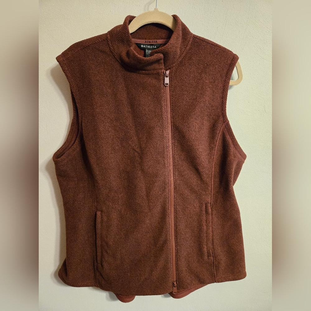 Athleta Brown Sleeveless Vest